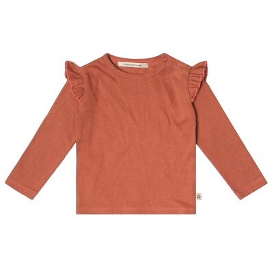 Your Wishes Longsleeve Rib Terra Ruffle