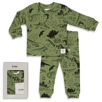 Feetje Pyjama Dino Drew Army 505.00053