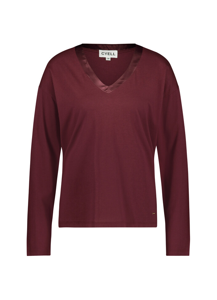 Cyell Pyjamatop Solids Merlot