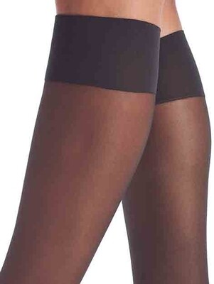Oroblu Kniekous Mi-Bas Jeune 20 Nearly Black