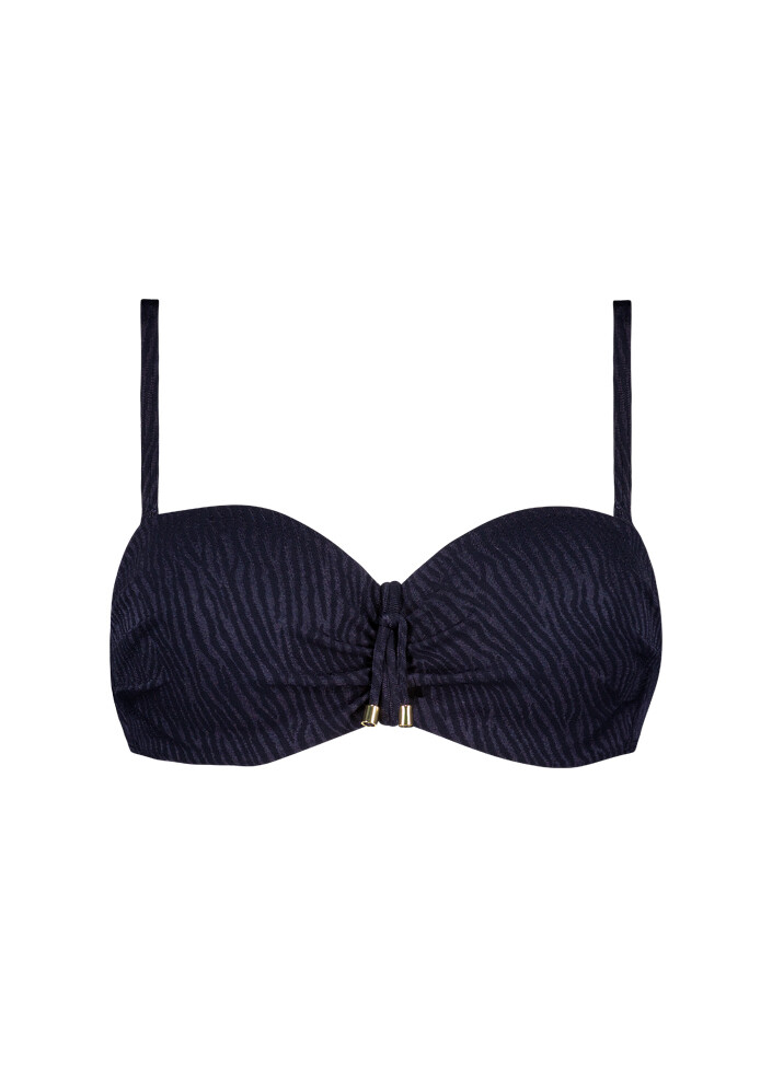 Cyell Bandeau Bikinitop Midnight Zebra
