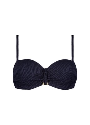 Cyell Bandeau Bikinitop Midnight Zebra