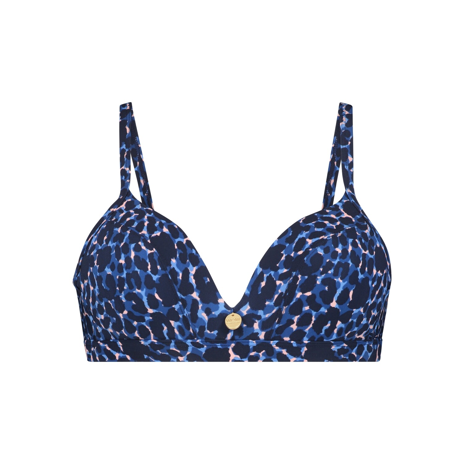 Tc Wow Triangel Bikinitop Navy Leopard