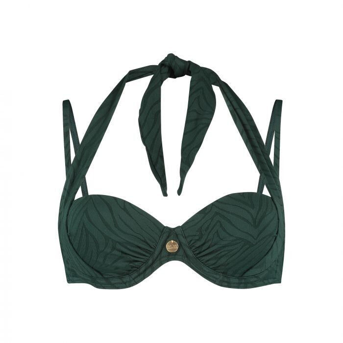 Tc Wow Multiway Bikinitop Jacquard Zebra Green