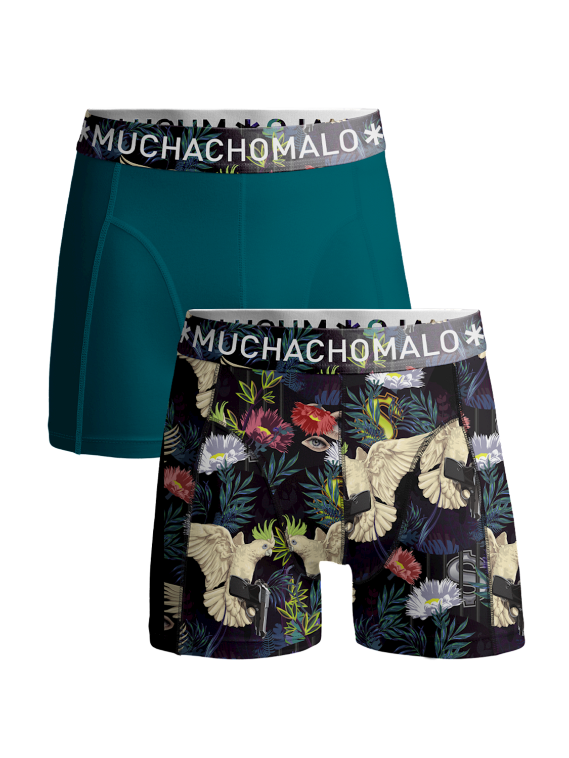 Muchachomalo 2-Pack Boxershort Baretta Blue Hawai