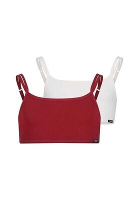 Skiny 2-Pack Beha Top Cotton Essentials