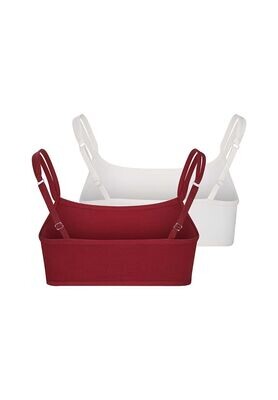 Skiny 2-Pack Beha Top Cotton Essentials