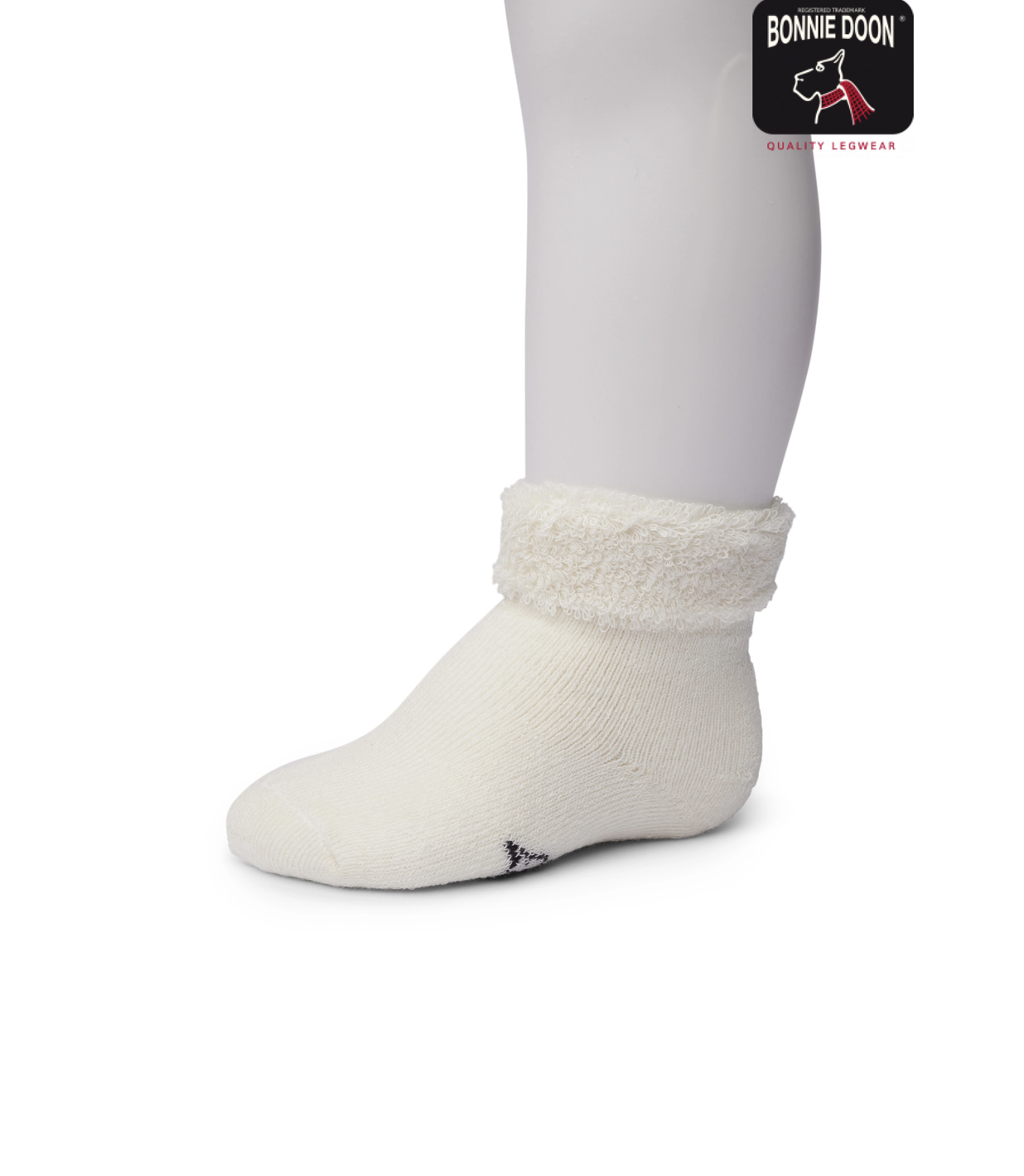 Bonnie Doon Sokken Cuffed Terry Bootie Organic