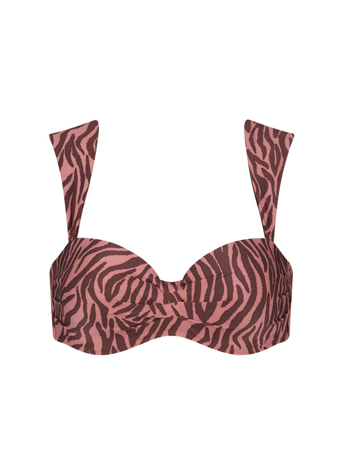 Beachlife Bandeau Bikinitop Zebra