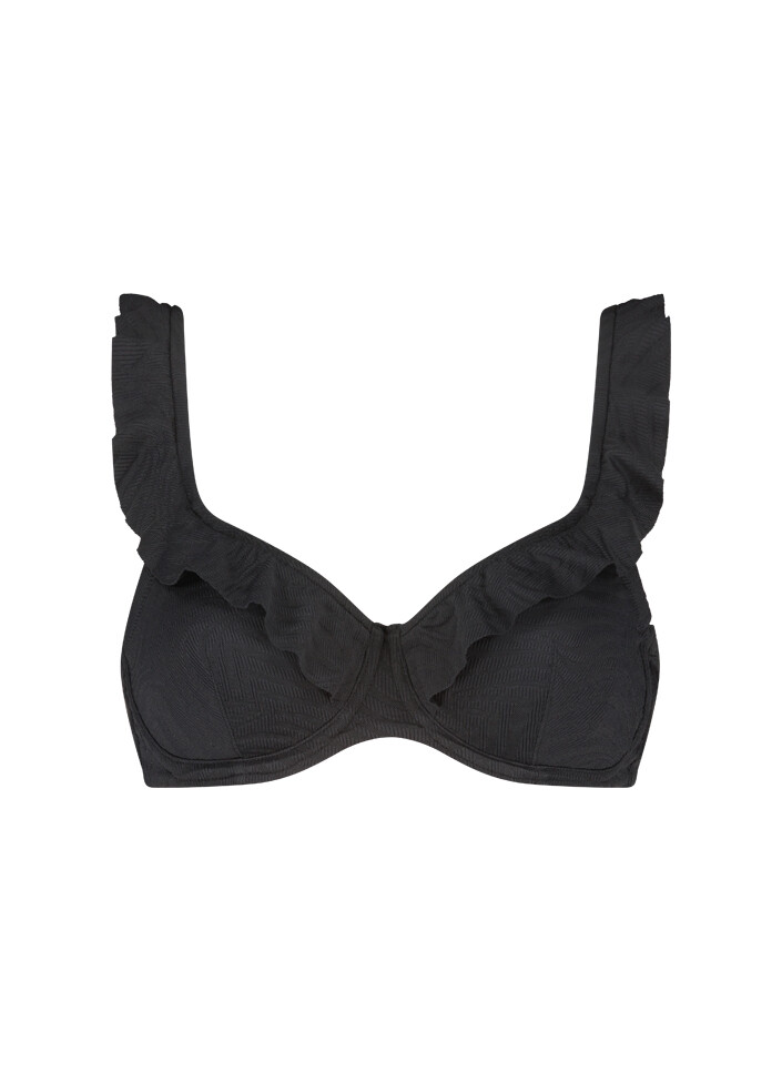 Beachlife Support Bikinitop Black Swirl