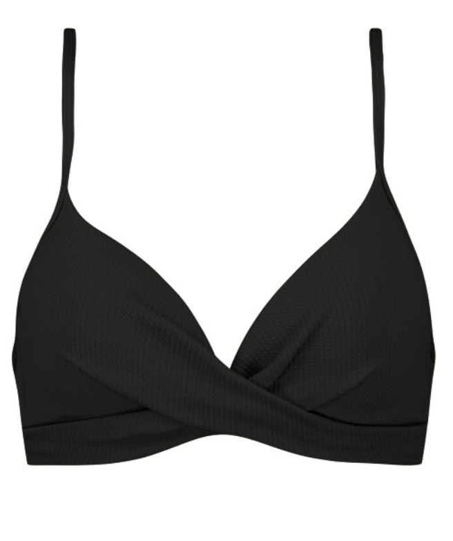 Beachlife Twist Bikinitop Black Swirl