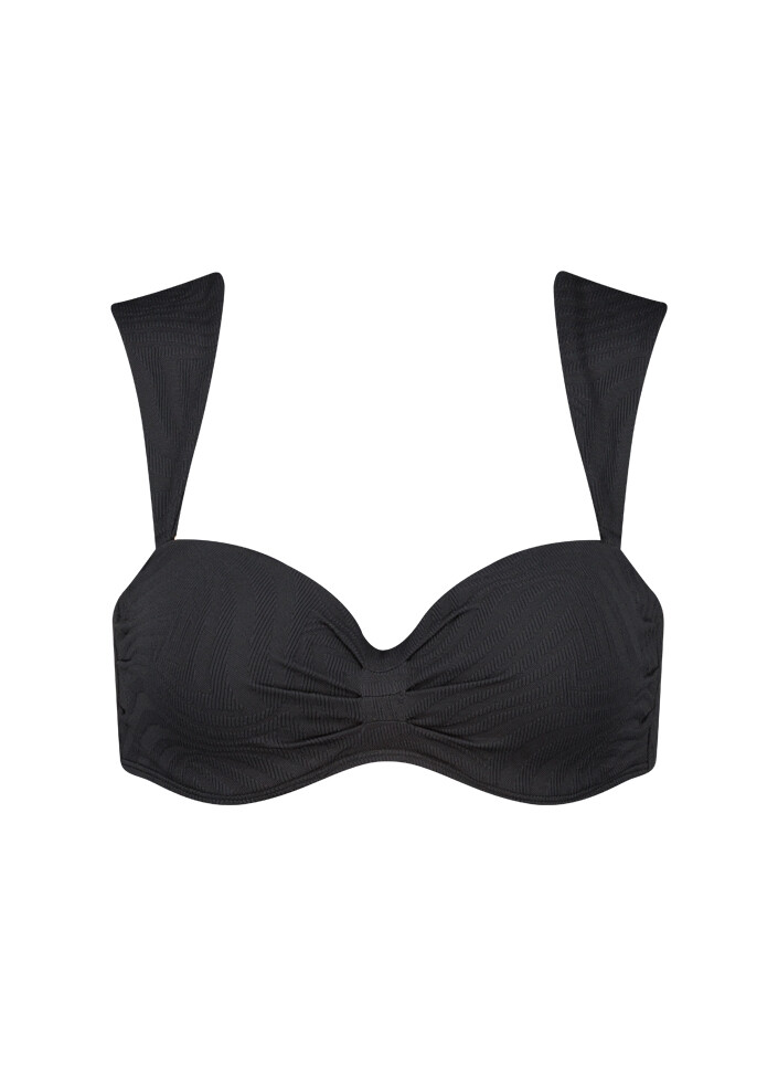 Beachlife Bandeau Bikinitop Black Swirl