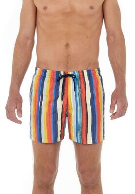 Hom Zwemshort Multicolour Stripes