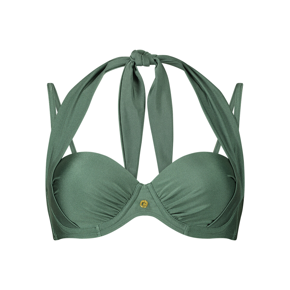 Ten Cate Beach Multiway Bikinitop Green Sparkle