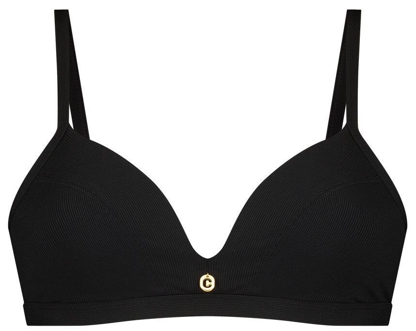 Ten Cate Beach Triangel Bikinitop Black Rib
