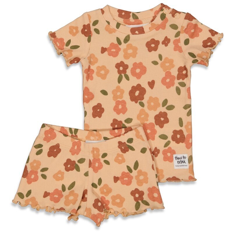 Feetje Shortama Pyjama Belle Bloom