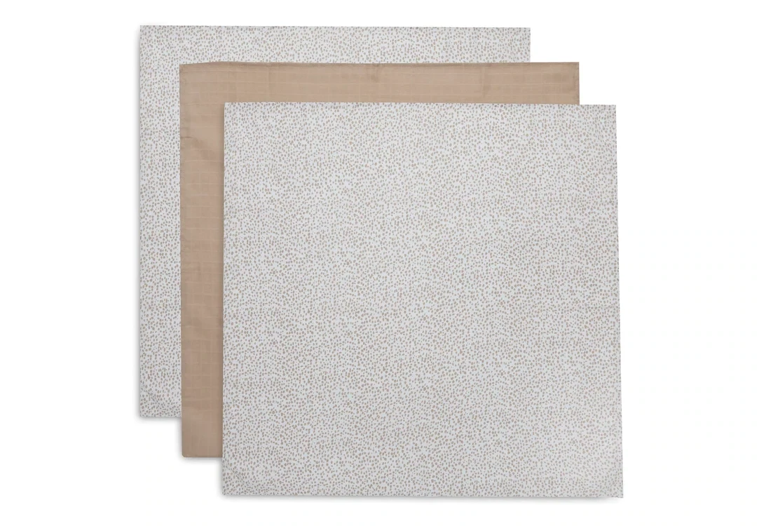 Jollein 3-Pack Hydrofieldoek Small Dotted 70x70