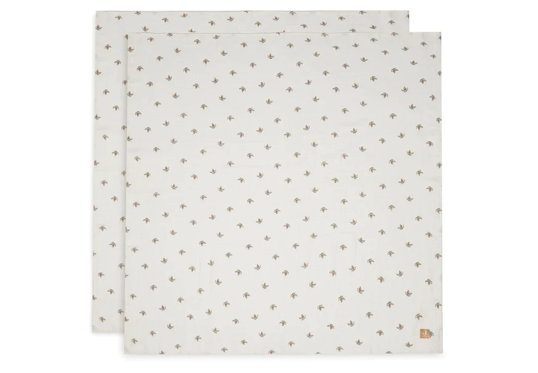 Jollein 2-Pack Hydrofieldoek Large Rosehip 115x115