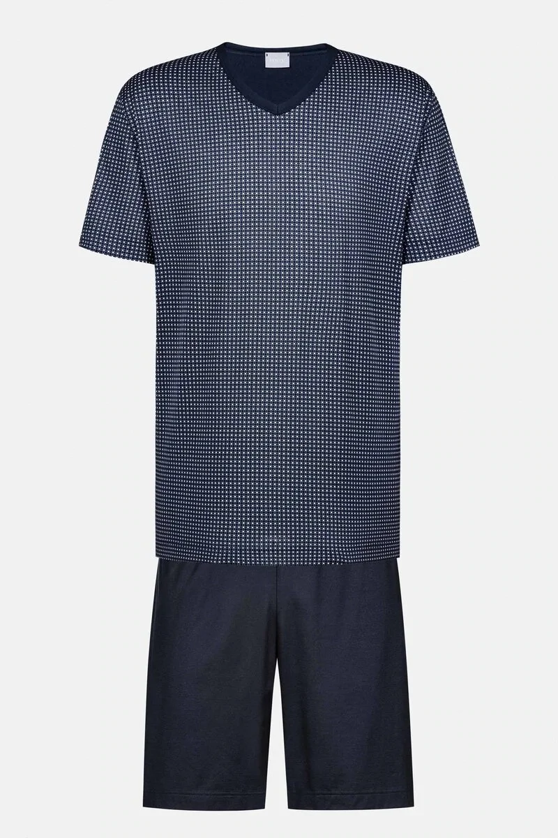 Mey Pyjama Blue Grid