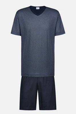 Mey Pyjama Blue Grid