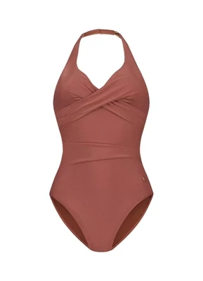Beachlife Overslag Badpak Chocolate Shine