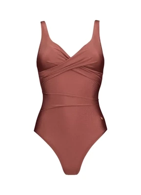 Beachlife Overslag Badpak Chocolate Shine