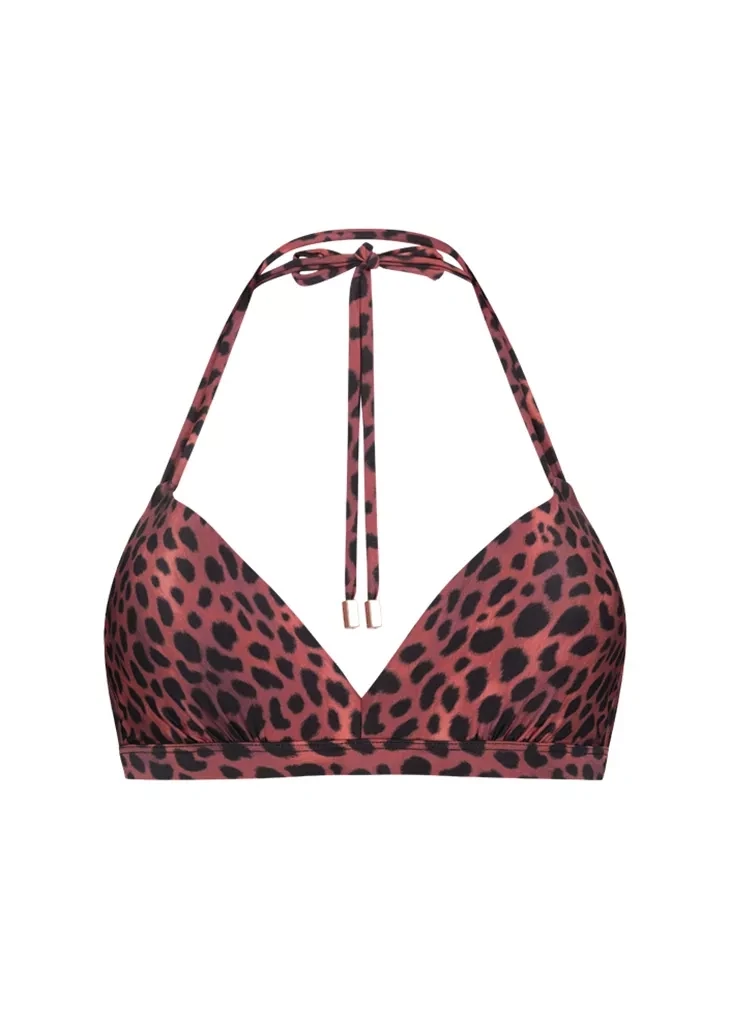 Beachlife Halter Bikinitop Leopard Lover