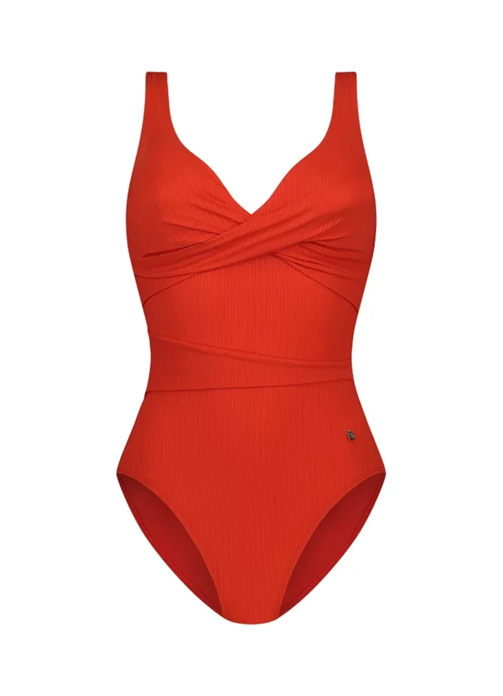 Beachlife Overslag Badpak Fiery Red