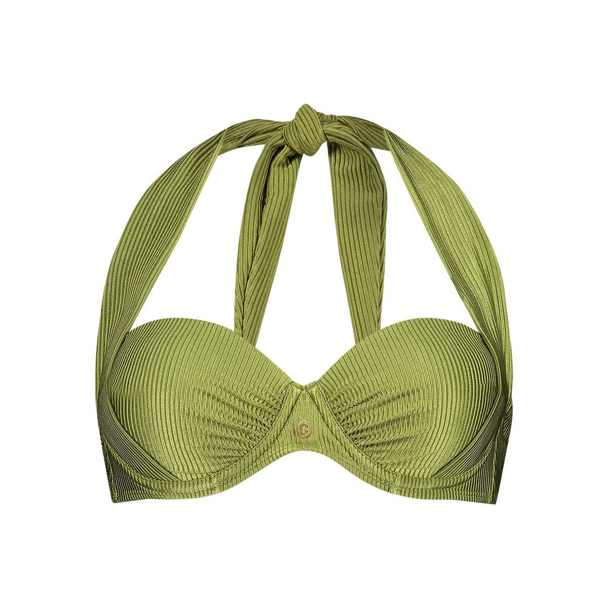 Ten Cate Beach Multiway Bikinitop Shiny Green Rib