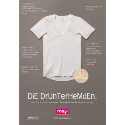 Mey Shirt Dry Cotton Functional