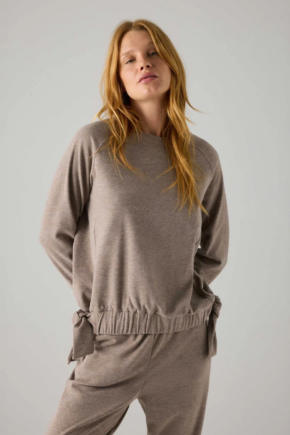 Ysabel Mora Sweater Thermal With Side Knot Detail
