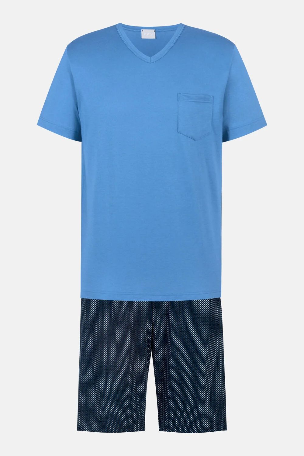 Mey Pyjama Shortama Micro Blue