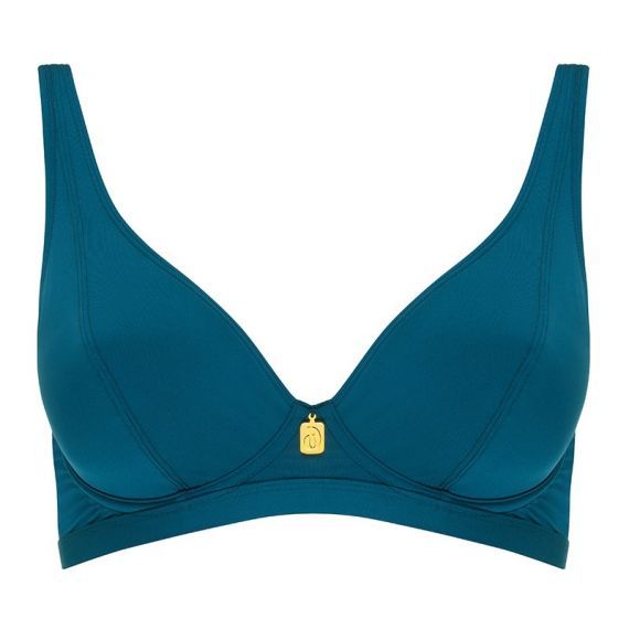 Annadiva Plunge Bikinitop Emerald City