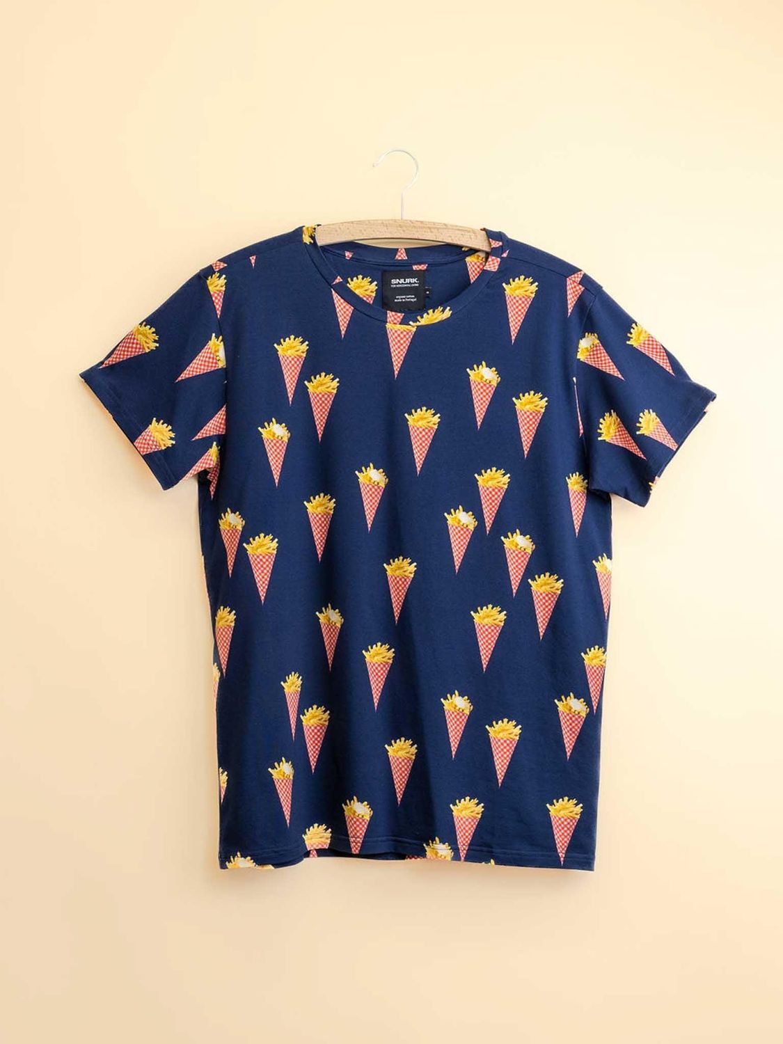Snurk Fries Navy T-Shirt Unisex