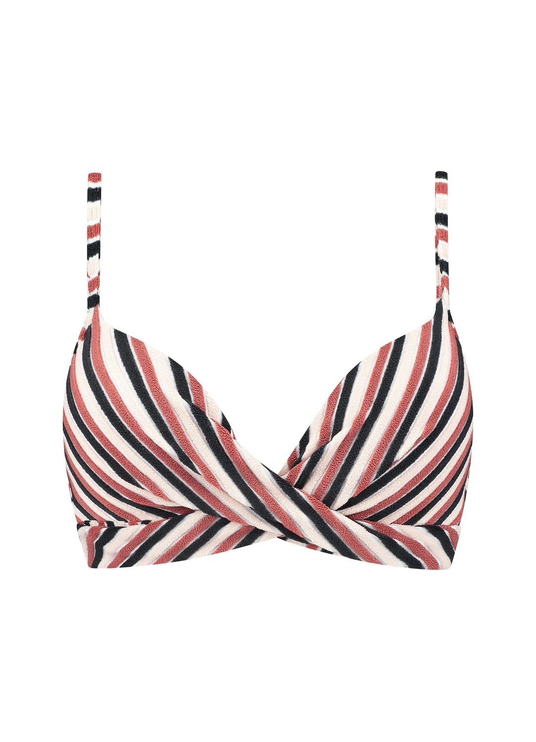 Beachlife Twist Bikinitop Teddy Stripe