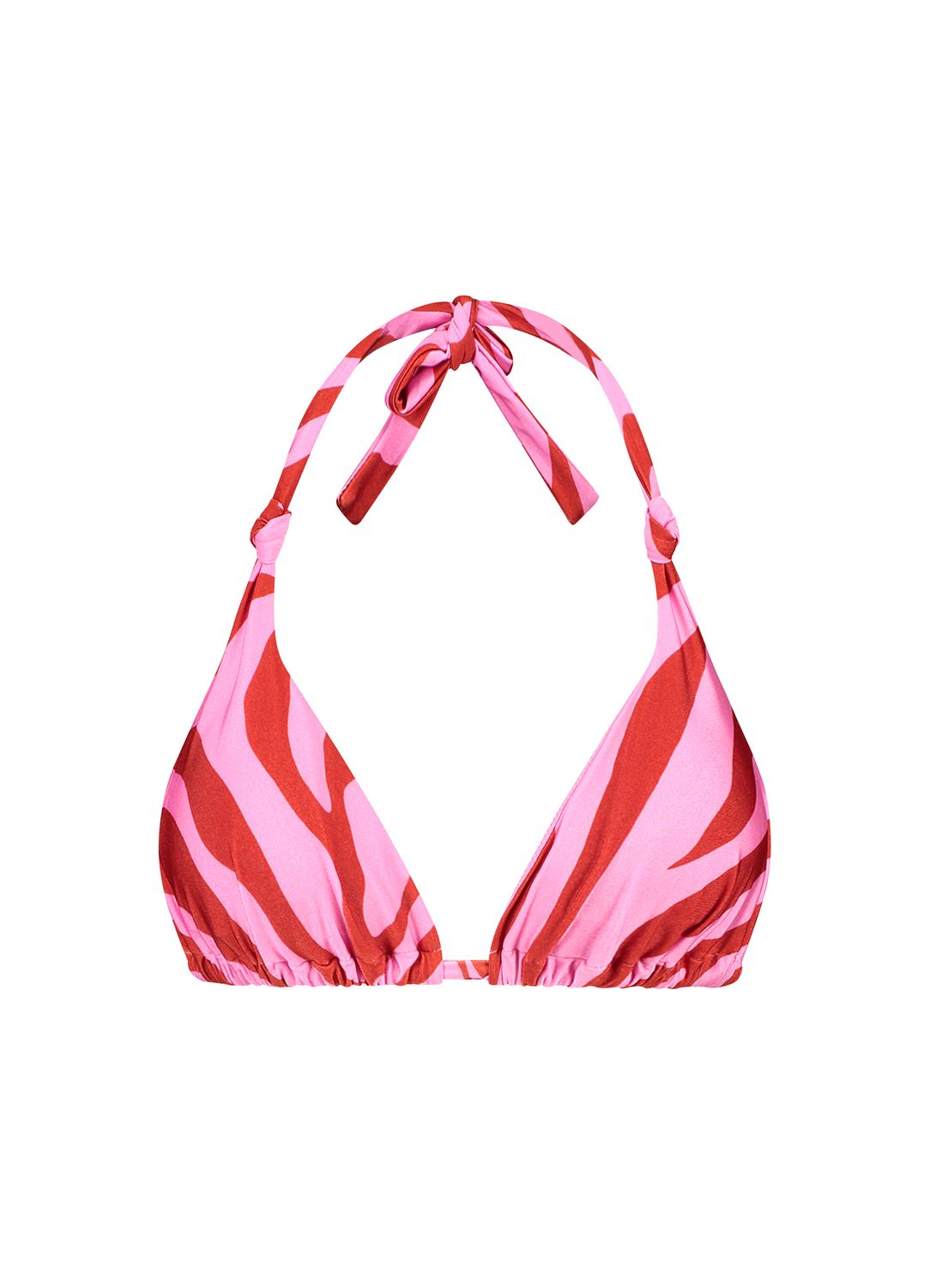 Beachlife Triangel Bikinitop Pink Zebra