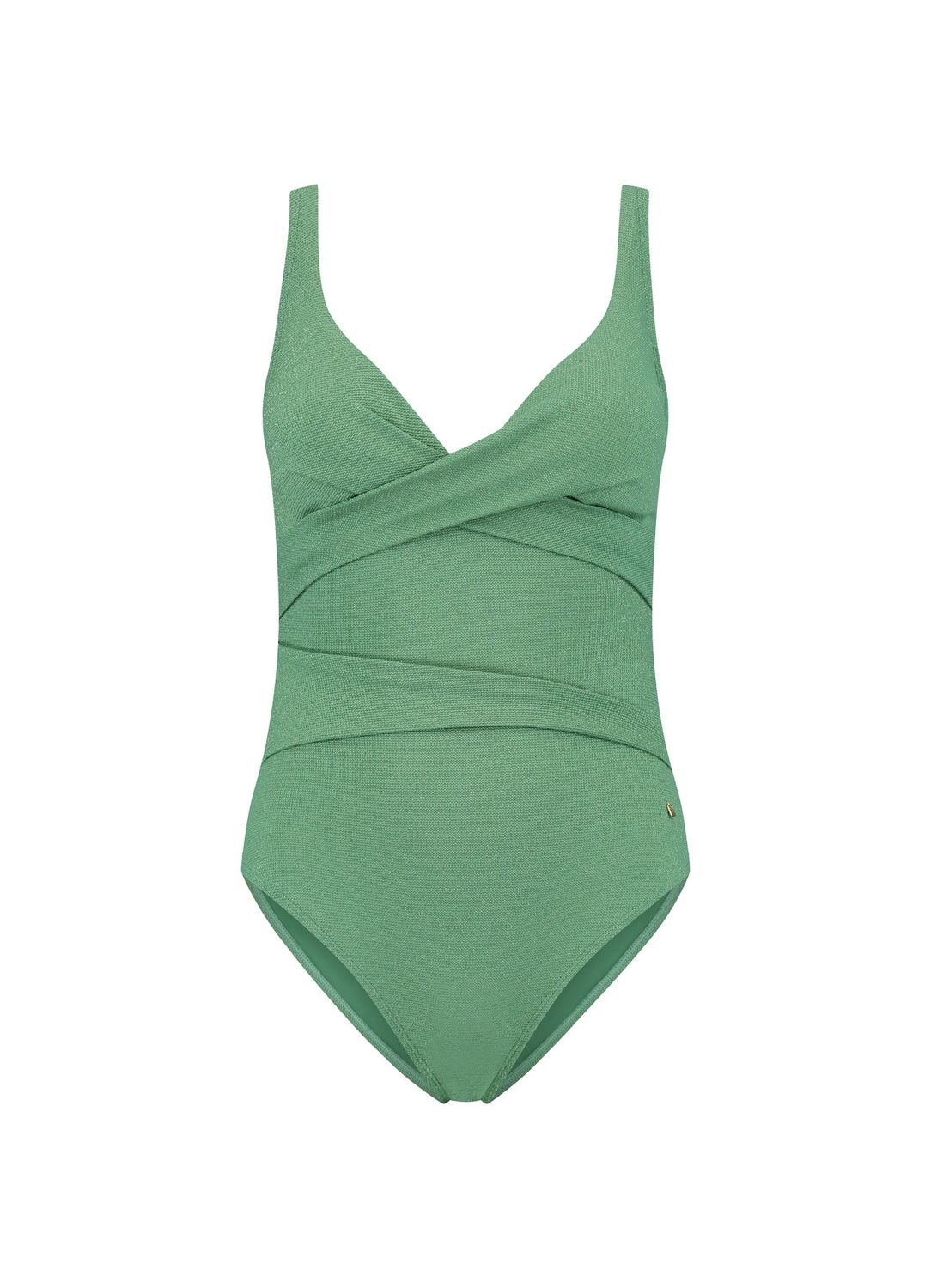 Beachlife Overslag Badpak Green Shimmer