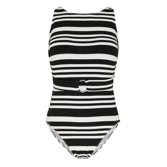 Annadiva Aruba Stripe High Neck Badpak