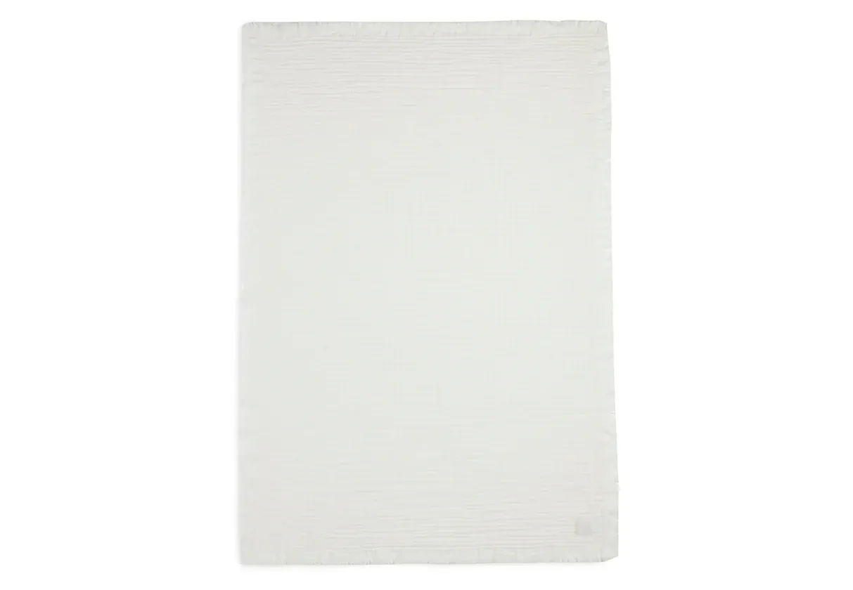 Jollein Deken Wieg Fringe Ivory 75 x 100