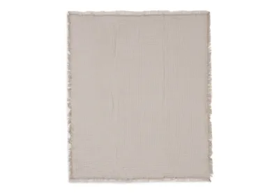 Jollein Deken Wieg Fringe Olive Green/Ivory 75 x 100