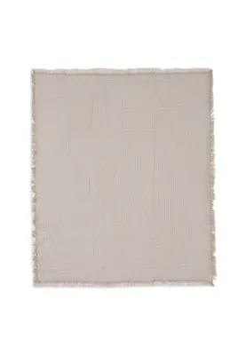 Jollein Deken Wieg Fringe Olive Green/Ivory 75 x 100