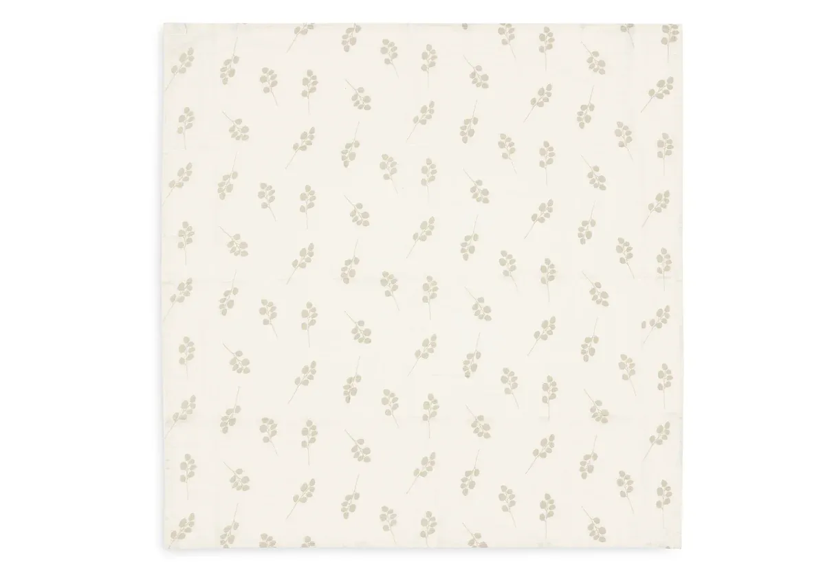 Jollein 3-Pack Hydrofieldoek Small Twig Olive Green 70x70