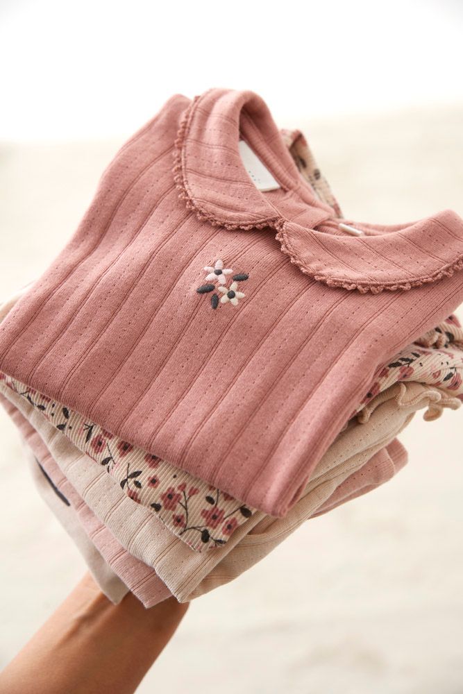 Feetje Longsleeve Pointelle Rib Woodland Bloom