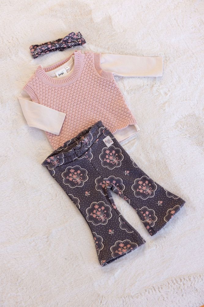 Feetje Flare Broek Woodland Bloom