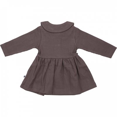 Klein-Baby Jurk Collar Rib
