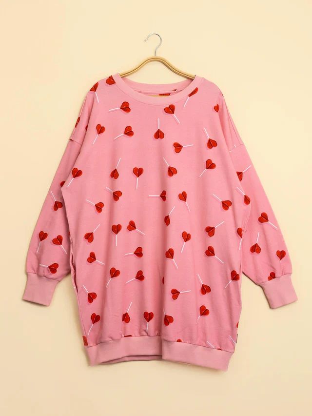 Snurk Sweater Dress Dames Lollipop Love