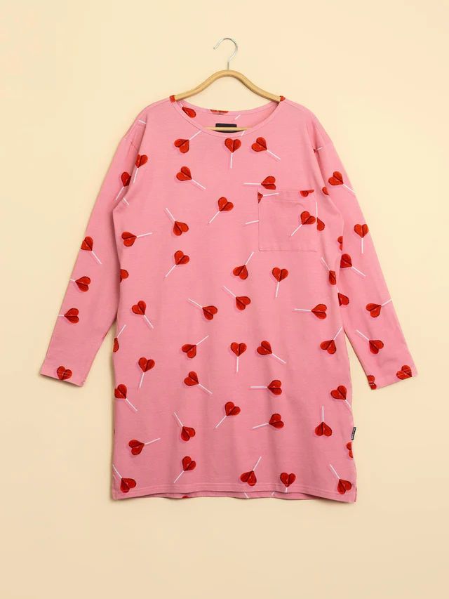 Snurk Long Sleeve Dress Dames Lollipop Love