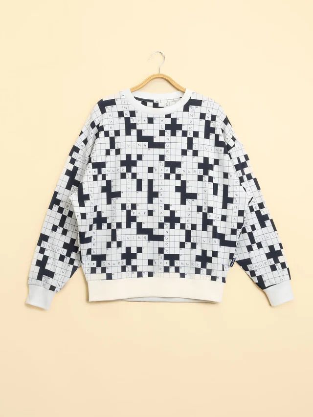 Snurk Sweater Unisex Crossword