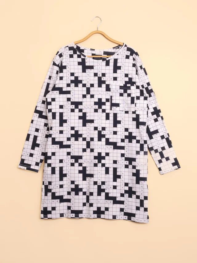 Snurk Long Sleeve Dress Dames Crossword