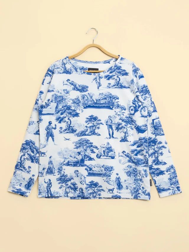 Snurk Long Sleeve T-shirt Dames Toile De Modern Joy